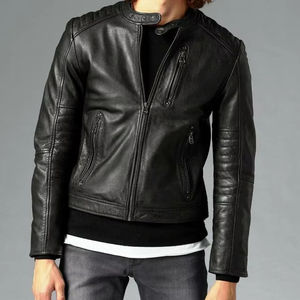 Chaqueta de Invierno Unisex al por Mayor, de Cuero Genuino, Estilo Vintage, Camuflaje, Cortavientos, Impermeable, Ajuste Holgado - Product Image 1