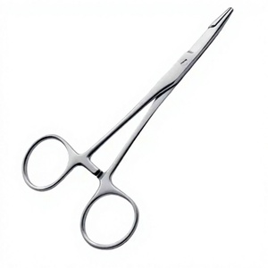Pinzas Porta Agujas Gillies Curvas con Bordes Serrados, Tijeras de 160 mm, Pinzas Quirúrgicas Dentales de Acero Inoxidable, Manuales, Certificadas por MOL - Product Image 4