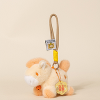 Nouveau porte-clés en peluche cheval dessert mignon, en coton PP super doux, anti-stress, breloque de sac, personnalisable, maille