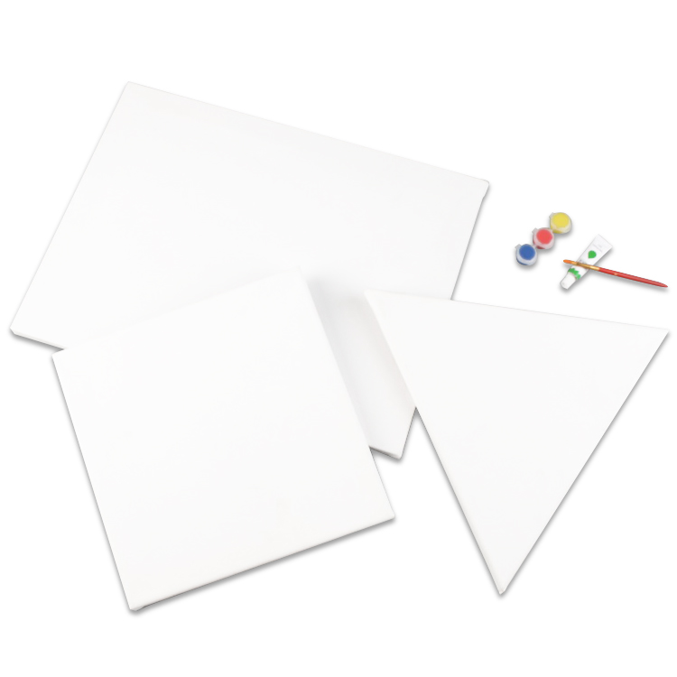 Пользовательская Белая пустая треугольная Художественная Картина на холсте доска для рисования деревянная рамка с холстом