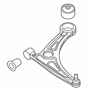Bras de suspension inférieur avant droit pour Sonata LF Kia Optima JF 2016-2020 OE 54501-E6100/RH 54500-E6100/LH - Product Image 5