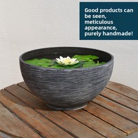Grand bol et pots de lotus modernes en plastique léger, style pierre, Guangdong 35-45