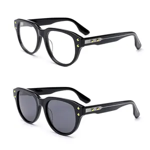 デザイナー独自のアセテート光学メガネは、ユニセックス用のサングラス卸売価格眼鏡に置き換えることができます