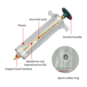 Các nhà máy trực tiếp bán nhựa thép tay đẩy kim cho động vật sử dụng thẳng Miệng vít miệng ống tiêm - Product Image 4