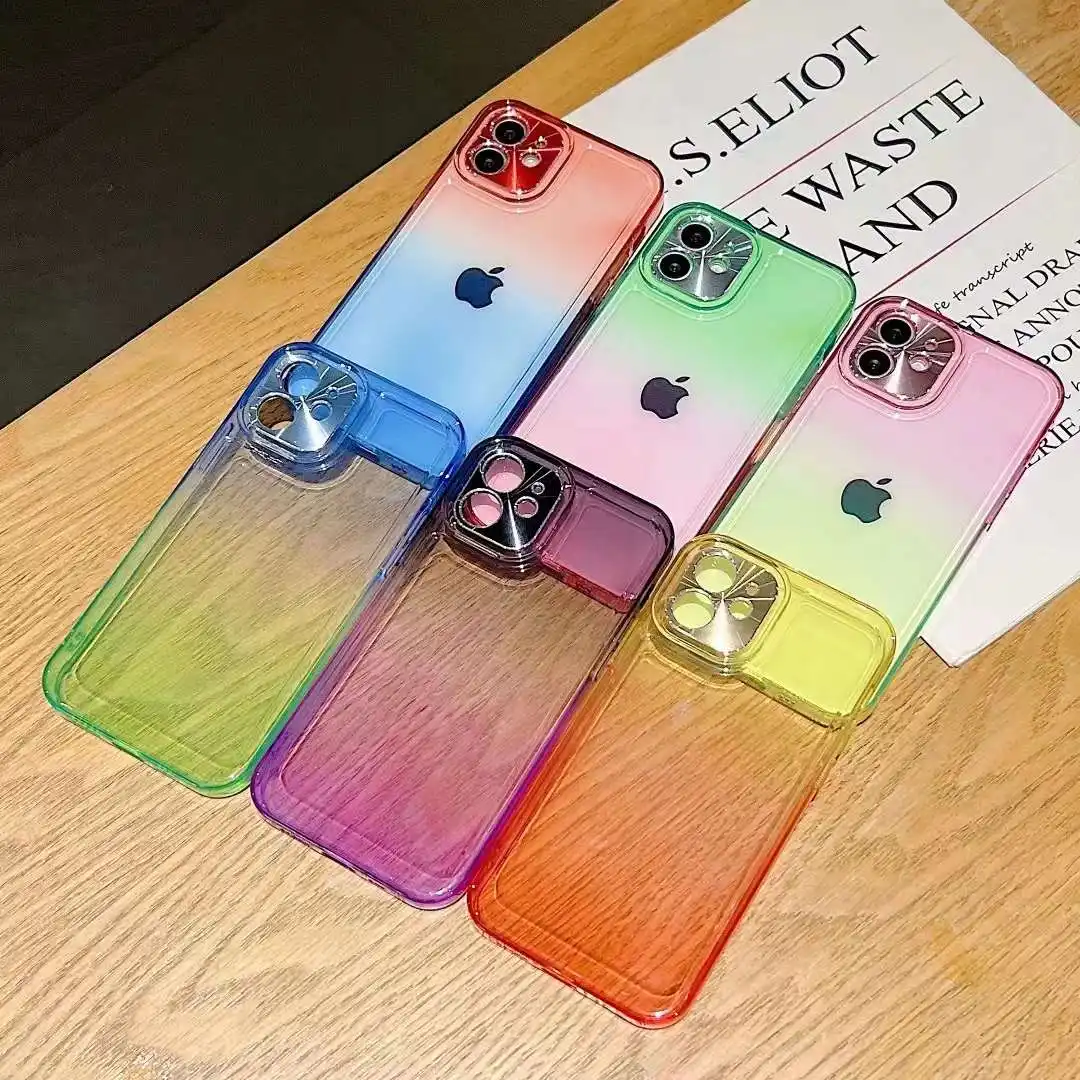 Metal Chrome Camera Lens Protection Rainbow Case Cover For iPhone 14 13 13 Pro Max 12 12 Pro Max 11 Xs Mas XR Xs 14 Max
