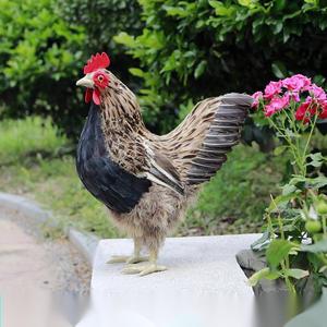 Adorno de Jardín, Gallo de Plumas, Accesorio de Fotografía, Modelo de Gallo Realista, Gallina Ponedora, Simulación de Gallina Grande - Product Image 6