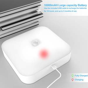 مصباح سقف LED يعمل بالبطارية مع مستشعر حركة وبطارية أكريليك قابلة لإعادة الشحن بسعة 10000 مللي أمبير للاستخدام في المطبخ وغرف متعددة - Product Image 2