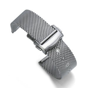 HMJ Luxury 20mm Milanese Acero inoxidable Sea Master Band Correa de reloj para Seamaster Diver 300M <span class=keywords><strong>007</strong></span> Edición "No hay tiempo para morir - Product Image 4