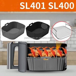 Plateau de cuisson et de friture en silicone avec tapis perforé, compatible avec les plats et moules de cuisson faciles à utiliser - Product Image 4