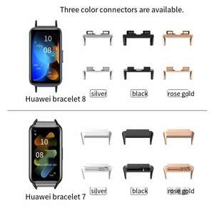 Forwelleny nouveauté bracelet en silicone transparent mat pour bracelets de montre <span class=keywords><strong>Huawei</strong></span> <span class=keywords><strong>Band</strong></span> <span class=keywords><strong>7</strong></span> 8/9/10 Series - Product Image 3