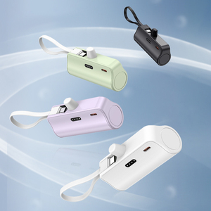 Power Bank OEM Mini da 5000mAh con Cavo Integrato, Caricabatterie Portatile Rapido da 22.5W, Design a Capsula per Smartphone - Product Image 6