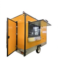 Nouvelle remorque alimentaire entièrement équipée de 7, 9 et 10 pieds, bar à café mobile, chariot à crème glacée, crêpes, hot-dogs, cuisine en fibre de verre