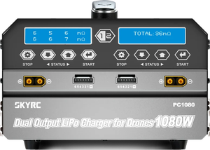 Chargeur double canal haute puissance SKYRC PC1080 1080W 20A 540W*2 pour batterie de drone, accessoires de pulvérisation agricole UAV - Product Image 6