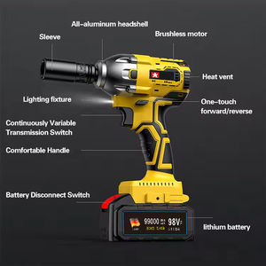 <span class=keywords><strong>Clé</strong></span> à chocs sans balais de qualité professionnelle 21V, couple élevé, lithium-ion, sans fil, pour assemblage automobile intensif - Product Image 4