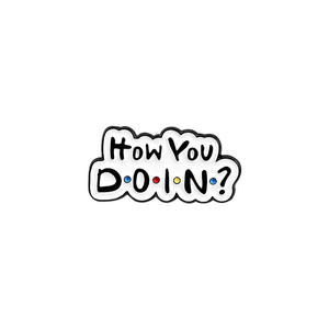 الترويجية جديد الإبداعية الأمريكية تلفزيوني الأصدقاء بروش الكرتون القهوة القط جراد البحر إلكتروني الأصدقاء دبابيس سترات مزخرفة بالمينا - Product Image 5