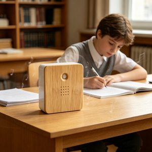 Boîte anti-bruit carrée blanche avec capteur PIR pour bureaux d'étude, masques et autres divertissements domestiques, <span class=keywords><strong>aide</strong></span> les enfants à se concentrer sur l'étude et la préparation aux examens - Product Image 2