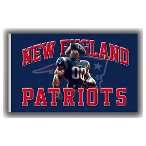 Флаг на заказ New England Patriots Go Pats 3x5 футов для газона, патио, двора, дома, уличного декора, баннер, подарок для спортивных фанатов, оптовая продажа с завода - Product Image 5