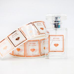 Etiqueta Metálica 3D Personalizada para <span class=keywords><strong>Perfume</strong></span> Premium, Etiqueta con Logotipo en Relieve con Lámina Dorada, Etiquetas Transparentes para Envases <span class=keywords><strong>de</strong></span> <span class=keywords><strong>Perfume</strong></span> - Product Image 5