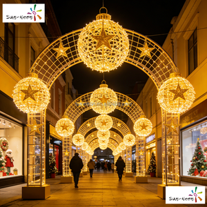 Bolas con luces LED impermeables IP44 IP65, tamaño personalizable, iluminación decorativa para exteriores, cruza calles - Product Image 3