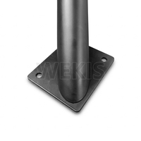 Pieds de table en métal noir mat WEKIS, détachables, en forme de X, robustes, pour tables de salle à manger, de café ou de bureau modernes
