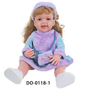 Venta caliente 22 pulgadas personalizado Mini bebé vinilo muñeca juguete realista renacimiento 55 cm moda látex cumpleaños regalo muñeca para niñas jugar - Product Image 4