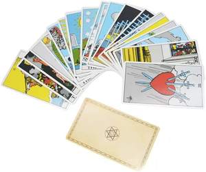 صندوق مزدوج مخصص وصديق للبيئة لبطاقات التارو، مناسب للعب المحمول للأطفال، بطاقات ألعاب ورقية مع شعار للاعبي البوكر العائليين - Product Image 1