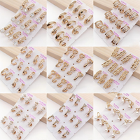 250921 XUPING Bijoux pour Femmes Boucles d'Oreilles Tendance Vente en Gros Zircon Artificiel Plaquées Or 18 Carats Bijoux à la Mode Créoles