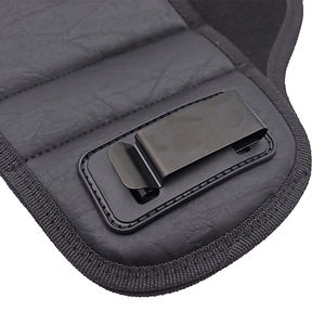 ESKO ESK-918 IWB Dual Clip Zacht PU Leer Tactische Jacht <span class=keywords><strong>Pancake</strong></span> Holster 32x23cm Zwart Verborgen <span class=keywords><strong>Carry</strong></span> Gun Tailleband - Product Image 5