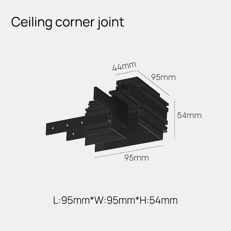 Rail de voie encastré 1M