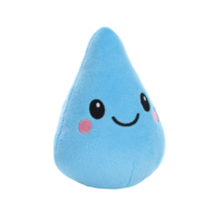 Poupée en peluche personnalisée en forme de goutte d'eau OEM/ODM, poupées en peluche personnalisées en forme de goutte de pluie, design de goutte d'eau, poupée en peluche douce