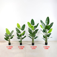 Arbres artificiels en plastique durables et non toxiques, fausses plantes de Ravenala et de Palmier du Voyageur, décoration, disponibles en 120/180 cm, plantes d'intérieur
