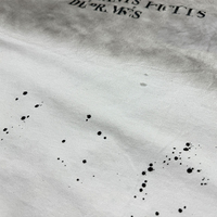 T-shirt à manches longues pour homme, coupe ample, style streetwear, design unique avec effet de peinture éclaboussée, lavage sale et finition vieillie