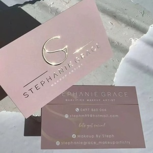 Layar cetak timbul kartu bisnis merek perusahaan cetak timbul warna Logo kertas Premium kustom kelas atas - Product Image 2