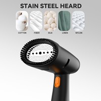Brosse à vapeur électrique à chauffage rapide de 1500W pour enlever les rides, vêtements de voyage à repasser, vêtements à vapeur portables