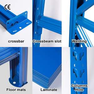 Estanterías metálicas de acero industrial personalizables, estanterías con pernos ajustables para garaje, estanterías para apilamiento de palets - Product Image 3