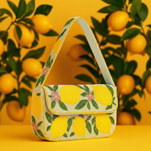 Sac à main de style festival perlé avec sangle et broderie - Product Image 1