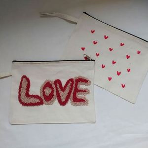 Bolsa de Maquillaje con Cierre de Alta Calidad, Bolsa de Cosméticos de Viaje Personalizada de Algodón, Bolsa de Lona para Brochas con Logotipo Bordado - Product Image 3