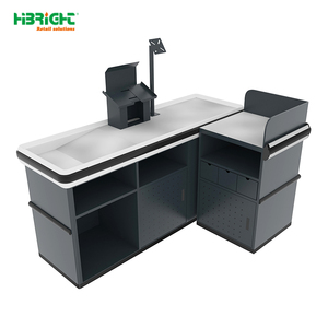 بسيطة ومريحة سوبر ماركت الخروج عداد النقدية مع الحزام الناقل للبيع - Product Image 2