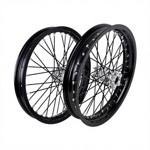 Kit de roues Supermoto en alliage d'aluminium KYZ E-Ride Pro 3.0/SR 17 pouces, moyeux et jantes CNC, moto électrique tout-terrain - Product Image 1