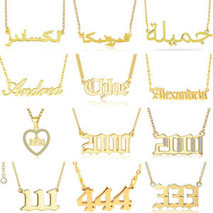 สร้อยคอสองชั้นสำหรับเด็กผู้หญิง,เครื่องประดับสร้อยคอ<span class=keywords><strong>วัน</strong></span>เดือนปีเกิดตัวอักษรฮาโลเจนแผ่นชื่ออาหรับสำหรับเด็กผู้หญิงกำหนดได้เอง - Product Image 5
