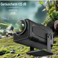 Projecteur LCD portable 1080P, 150 lumens ANSI, Android 11 LED, 1500:1, compatible 4K pour cinéma maison intérieur/extérieur