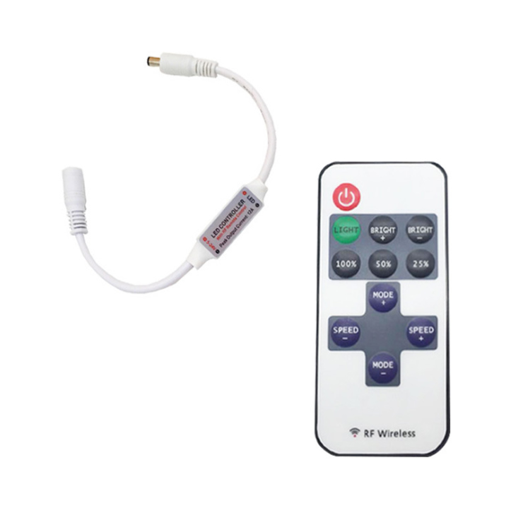 DC 5V ~ 24V 11 ключ одноцветной светодиодной ленты пульт rf Мини светодиодный контроллер