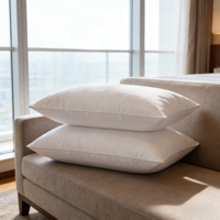 Coussin d'hôtel de luxe avec garnissage en gruau, profondeur au choix (basse, moyenne, haute), soutien cervical, oreillers de sommeil, logo personnalisé
