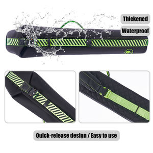 Étui de queue de billard haut de gamme Lizard Horizon Series à 7 trous, en cuir, grande capacité, design gris, pour joueurs de billard de niveau intermédiaire et supérieur - Product Image 3