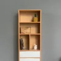 Wooden Bookshelf Display Rack, Book Shelves with Drawer