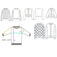 Klassischer Woll/Acryl Strick-Cardigan mit Knopfleiste