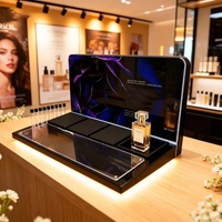 Présentoir à parfums en acrylique, support de présentation de cosmétiques, étagère transparente pour maquillage, présentoir de comptoir, organisateur de magasin de détail, vente en gros