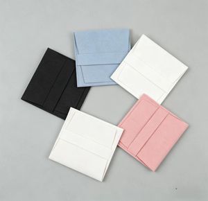 Wholesale Custom Logo Microfiber Jewelry <b>Envelope</b> Bag Portable Square Flap Pouch for Fine Jewelry Storage - Product Image 4