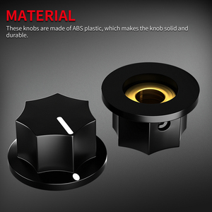 Perilla de Potenciómetro Estilo MXR, Eje de 6.35mm, Perilla de Control de Volumen para Pedal de Efectos de Guitarra, Amplificador de Audio, Mezclador, OEM - Product Image 4