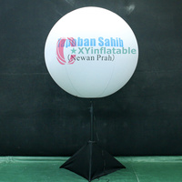 Ballon publicitaire gonflable lumineux sur trépied pour promotion extérieure
